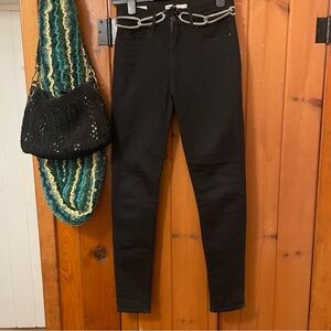 LEVI’S  721 High Rise Skinny Jeans Black Premier Line Size 26 - EUC